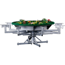 Muxin MU200F musical fountain electric dining table movement induction cooker hot pot rotating turntable