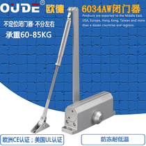 OUDE behind closed door 6034AW Automatic large number behind closed door 85KG hydraulic buffer 168 hole distance automatic door closer