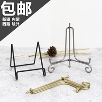 Brief Clock Bay Swing Disc Saucer Small Photo Frame Certificate Show Shelf Porcelain Disc Ipad Tablet Bracket Base