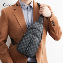 2022 New Chest Bag Mens Backpack Chest Front Business Luxury Single Shoulder Diagonal Satchel Tide Large Capacity Casual Cross-Pack