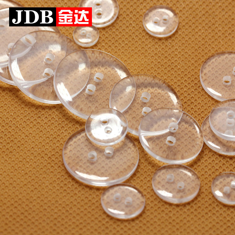 Gold Da Accessories Underwear Mat Button Children transparent Two-eye Ophthalmic Buttons EXCLUSIVE SALE TRANSPARENT BUTTON