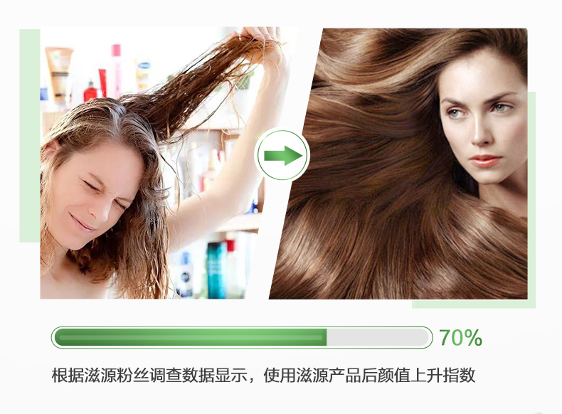滋源无硅油控油柔顺男女套装护发素介绍