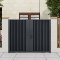 Stainless Steel Villa Doors Open doors Exterior Single Double Open Countryside Garden Fence Door Iron Art Courtyard Door Electric Door