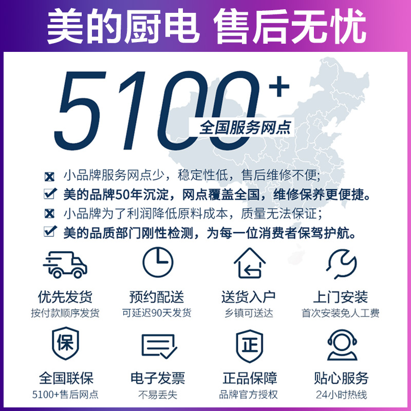 midea tqn34fbj-sa earl built-in steamer household integrated machine electric steamer electric oven 36l