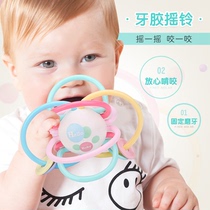 Baby rattle toy manhattan ball can be boiled in high temperature teether molar stick Baby bite music glue non-toxic soft silicon