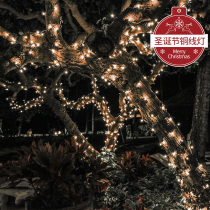 Christmas decorations Copper wire lights Christmas scene arrangement LED light string Christmas Tree light string Christmas decoration supplies