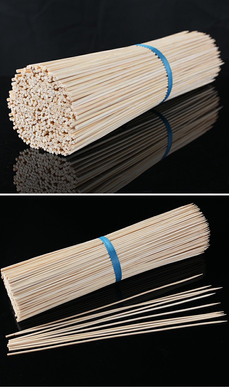 烧烤竹签批发35cm*3mm烤肉羊肉串一次性竹签子串串香工具烤串配件_双