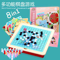 (Special Price) Multifunction 8 Hop 1 Chessboard Flight Chess Game Chess Hops Five Sub Chess Kindergarten Puzzle Toys