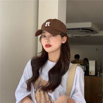 Curry baseball cap woman summer style duck tongue hat Korean tie hat round face large face slim design sensation small crowdnet red