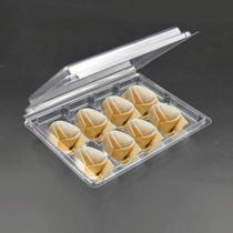 Wonton box disposable with cover 8101215 g frozen raw dumplings box refreshing conjoined cloud swallowing packaging box