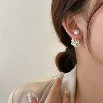 Pearl Earrings 2021 New Wave After the Blossom Ball Earrings Woman earrings Womens small crowddesign sensation South Korean temperament net red earrings