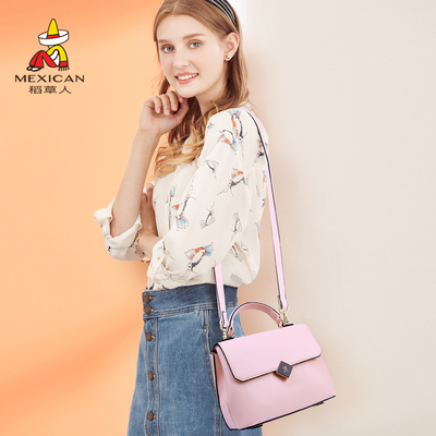 稻草人包包女2018新款大气手提包女包包韩版