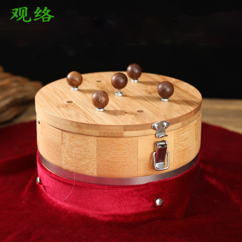 Guanluo moxibustion box household portable moxibustion smokeless jar bamboo wooden beauty salon portable hanging moxibustion conditioning palace cold and dehumidification