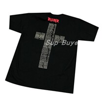 Justin Bieber Purpose Tour Staff Cross Letters Short Sleeve T-Shirt