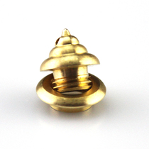 Jewelry accessories pendant pure copper perforated crystal bottle Li bottle lid small accessories handicraft copper screw nut cap