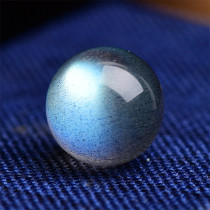 Pure natural ice species gray Moonstone loose beads round beads Sri Lanka blue Moonstone single bead Duobao handstring accessories