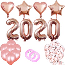 New 2020 sequin balloon 32 inch digital balloon set company annual meeting layout room decoration balloon creative