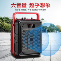 Outdoor portable subwoofer audio portable Bluetooth speaker high volume home K song with wireless microphone microphone