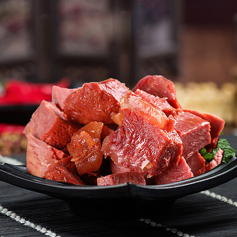 牛肉健身即食代餐低脂酱牛肉