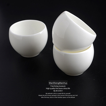 Kung Fu tea cup Ceramic tea cup Creative white porcelain tea set cup Smelling cup Bone porcelain ceramic tea cup