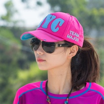 Hat womens summer baseball cap Korean version fashion sequin cap Outdoor hip hop hat visor spring and autumn summer