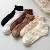 Lace Socks Children Short Socks Summer Thin cute Japanese Shallow Mouth Women Socks Low Bunch of short cylinders Pure cotton Ins Chains Summer