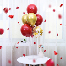Table floating balloon decoration birthday party scene arrangement party bracket transparent base wedding wedding wedding room wedding wedding wedding wedding