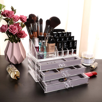 Household simple transparent large-capacity jewelry box Hand jewelry storage box Earrings earrings acrylic necklace finishing box