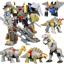 Transformed Dinosaur Diamond robot toy fit oversized model Tyrannosaurus Triceratops set children Boy