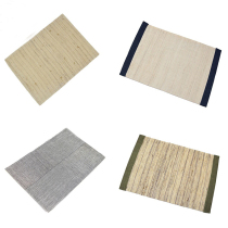 Sample-style house day type double layer of hemp cloth for splicing original rectangular home handmade dining mat cotton linen bowl cushion