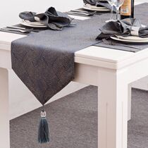 Strip table flag modern Chinese style minimalist pure color table cloth polyester cotton living room table luxurious fashion tea table cloth customizable