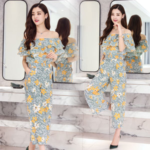 2020 summer new Chiffon two piece one-piece pants in Korean version