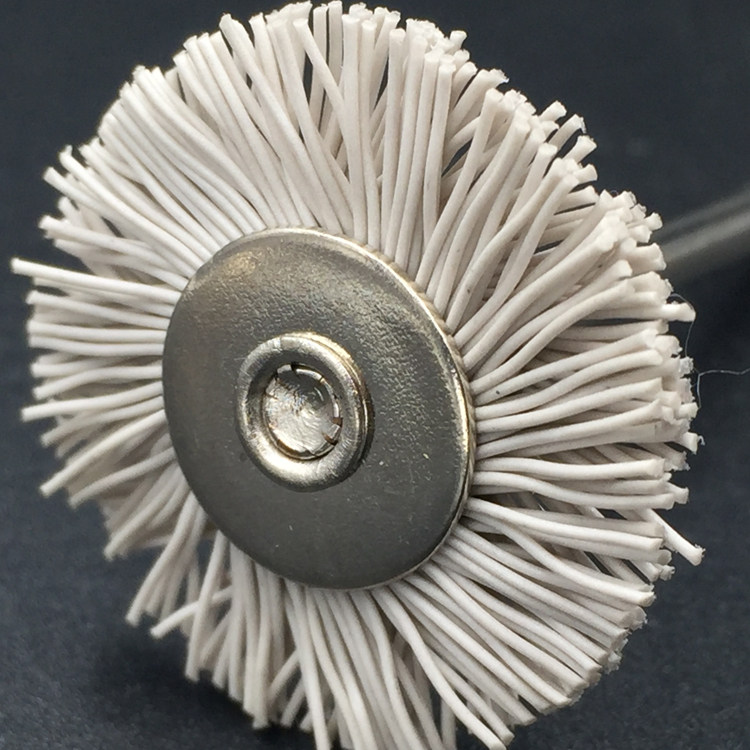 3.0mm进口磨料丝研磨尼龙毛刷杜邦丝花头笔刷t型核雕热卖工具磨头