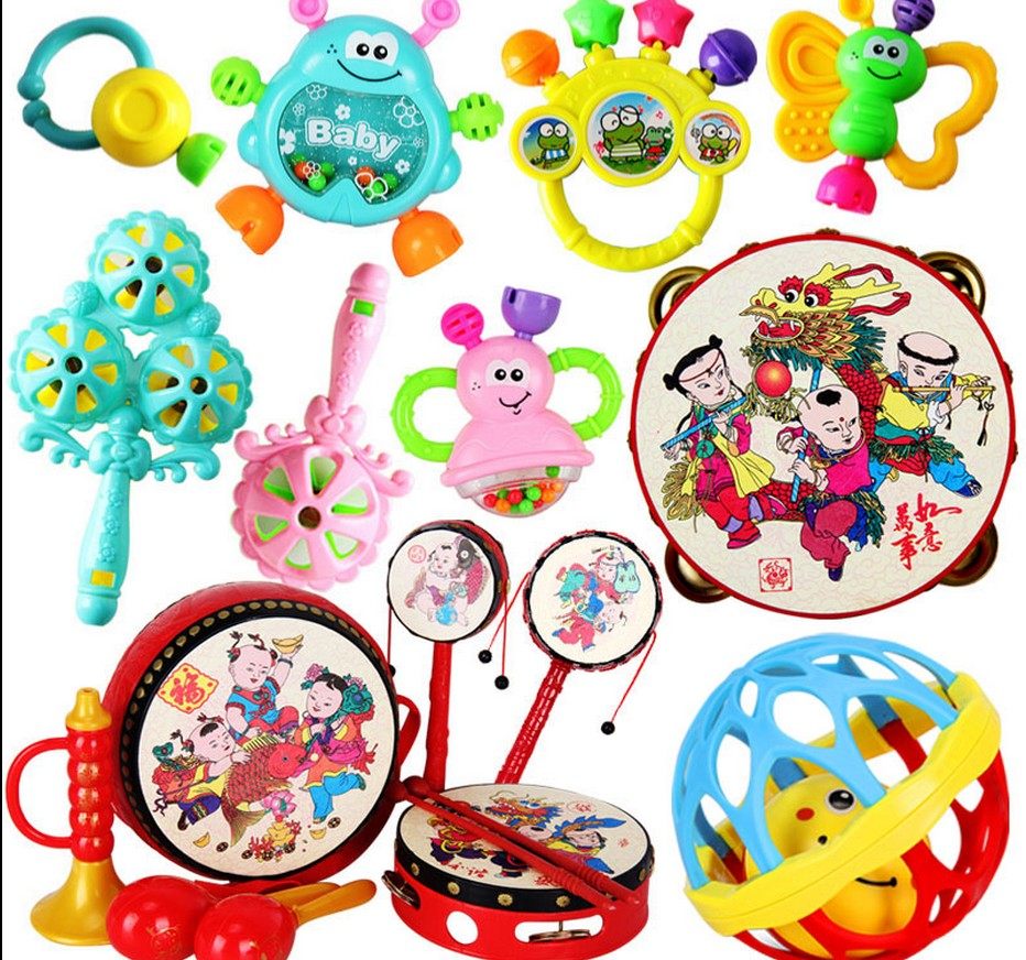 2017新款婴儿手摇铃玩具新生儿3-6-12个月0-1岁半宝宝九3两4男孩5_7折