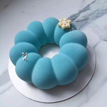 Chrysanthemum hollow petal wreath doughnut mold French West Point mousse cake silicone mold silicone baking