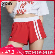 Early SHAPE summer retro college style sports fitness shorts women anti-light running training pants 8Q2023