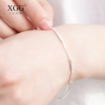 S925 pure silver bracelet girl Korean version small freshener brief student Mori family friend a couple 100 lap first ornament