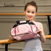 Sansha French Sansha childrens dance bag Girls Shoulder Satchel PU waterproof modern ballet storage bag