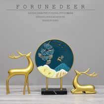 Wine cabinet decorations light luxury high-end home living room porch TV cabinet deer crafts housewarming gifts