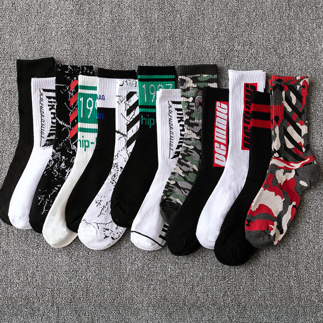 ຖົງຕີນຜູ້ຊາຍກາງ-calf socks ຍາວ socks ກິລາຝ້າຍ socks summer ບາງ ins ແນວໂນ້ມພາກຮຽນ spring ແລະ summer ເກີບບ້ວງຍາວຕັດສູງ