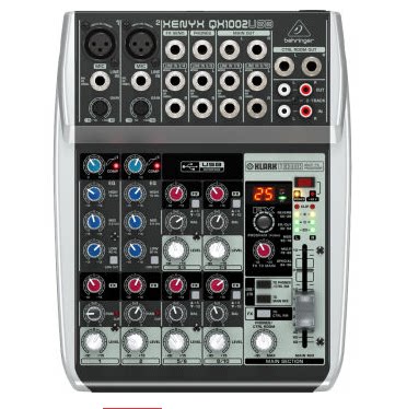 百灵达(behringer)xenyx qx1002usb 调音台 集声卡 话放 监听