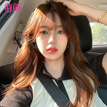 Wig female long hair simulation full-life hair natural fake hair curly hair round face short hair styling full head cover