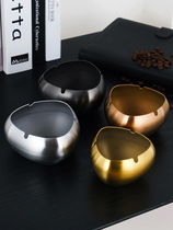 Fumbling Ashtrays Fashion Home Living Room Creative Personality Anti Fly Minima Stainless Steel Hotel Bar Customised LOGO