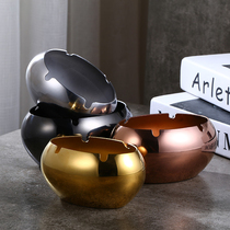 Stainless Steel Round Ashtrays Creativity Fashion Great Number Restaurant Hotel Internet Café Internet Cafe Internet Café Gift Custom Logo
