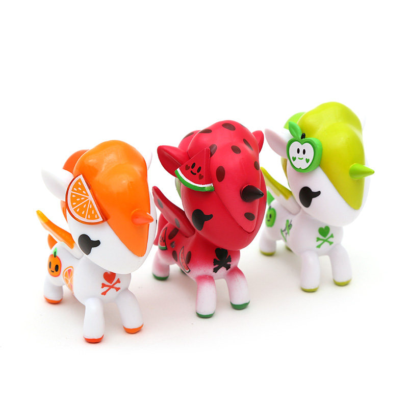 popmart泡泡玛特 tokidoki水果香味系列独角兽限定版手办明盒套装