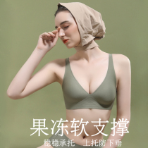 The luxury amplified bra underwear woman's summer thin bra gathering appears to be large and unmarked Korean bra