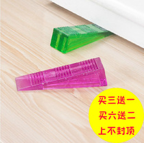 Japan KM transparent door plug anti-collision anti-wind door stop gear rubber door stop top door stopper creative door wedge