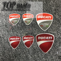 New modified Ducati Ducati logo sticker LOGO sticker Carbon fiber 3D sticker label accessories