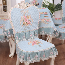 European dining chair cover Household dining chair cushion cover Large dining chair cushion set Dining table cloth Round table cloth Tea table cloth