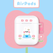 Cute rabbit applies airpods1 2 generation protective sleeves Apple pro3 generation headphone shell transparent soft silicone tpu